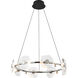 Ziva Celestia 32 inch 4.00 watt Chrome Chandelier Ceiling Light