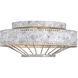 Ferris 2 Light 14 inch Oyster Flush Mount Ceiling Light, Damp