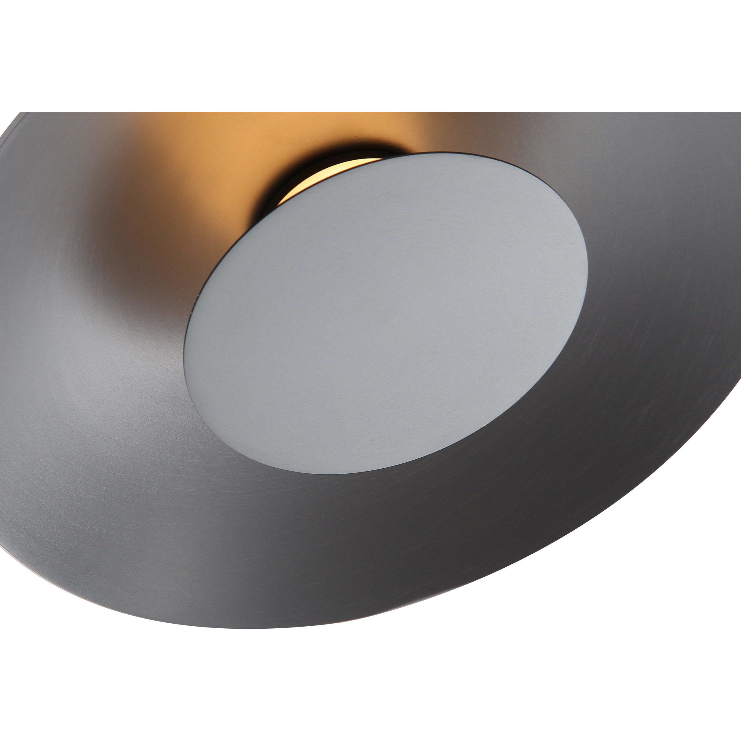 Yep Luma LED 11.75 inch Graphite Flush Mount Ceiling Light
