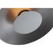 Yep Luma LED 11.75 inch Graphite Flush Mount Ceiling Light