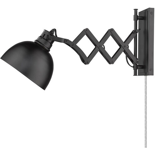 Hawthorn 1 Light 8 inch Matte Black Articulating Wall Sconce Wall Light, Adjustable
