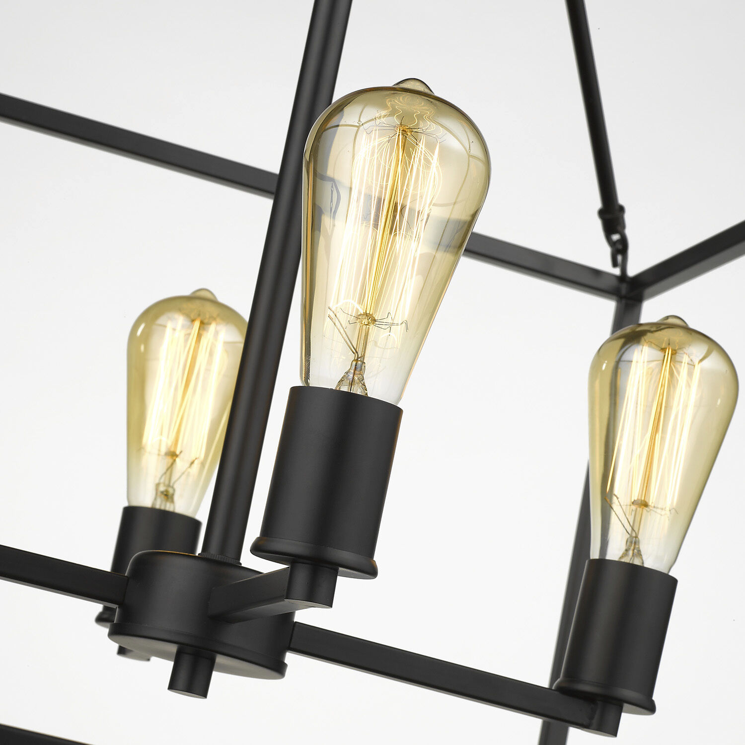 Wesson 21 inch 60.00 watt Matte Black Chandelier Ceiling Light