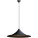 Vistara 1 Light 27.5 inch Sand Black Pendant Ceiling Light