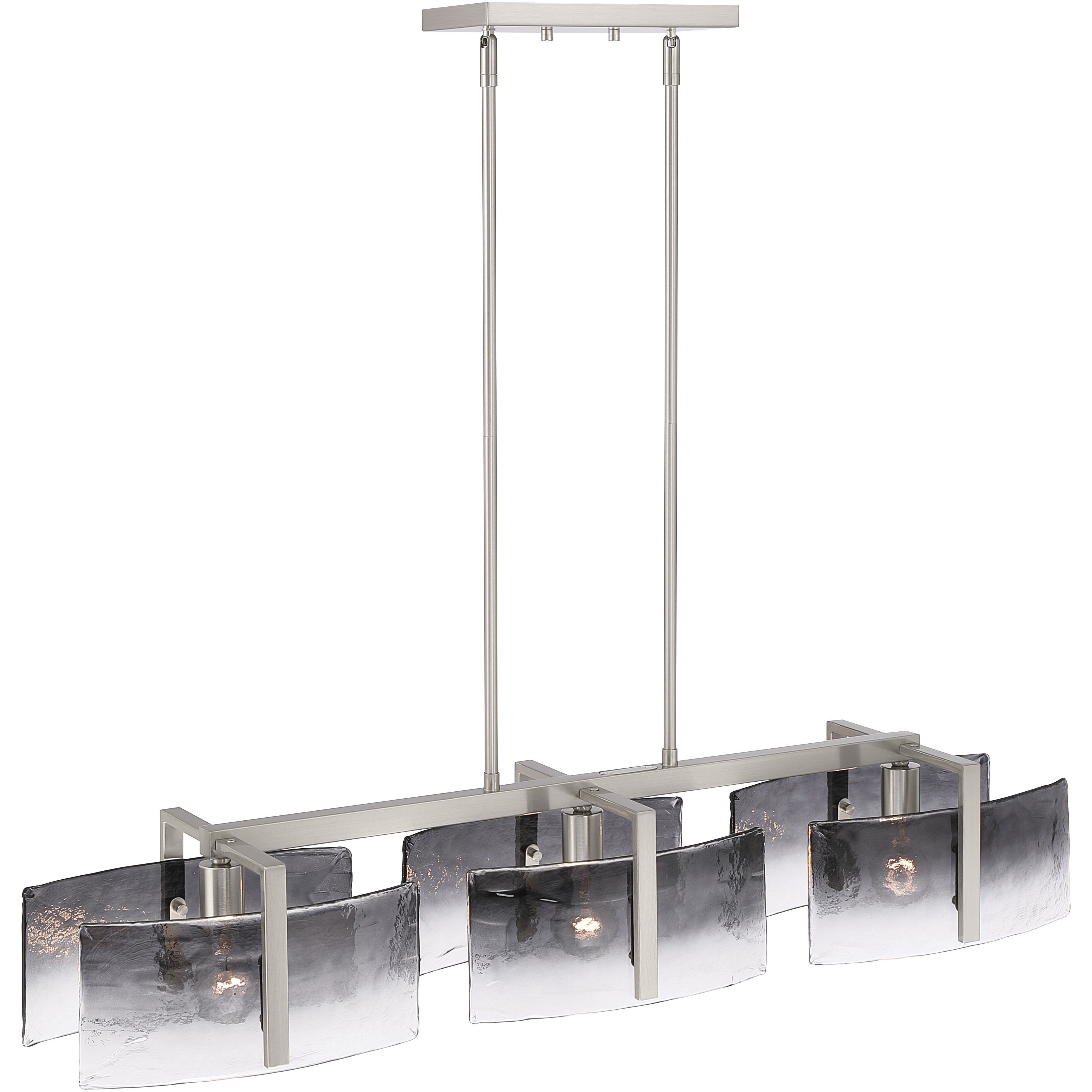 Aenon 3 Light 40.5 inch Pewter Island Light Ceiling Light