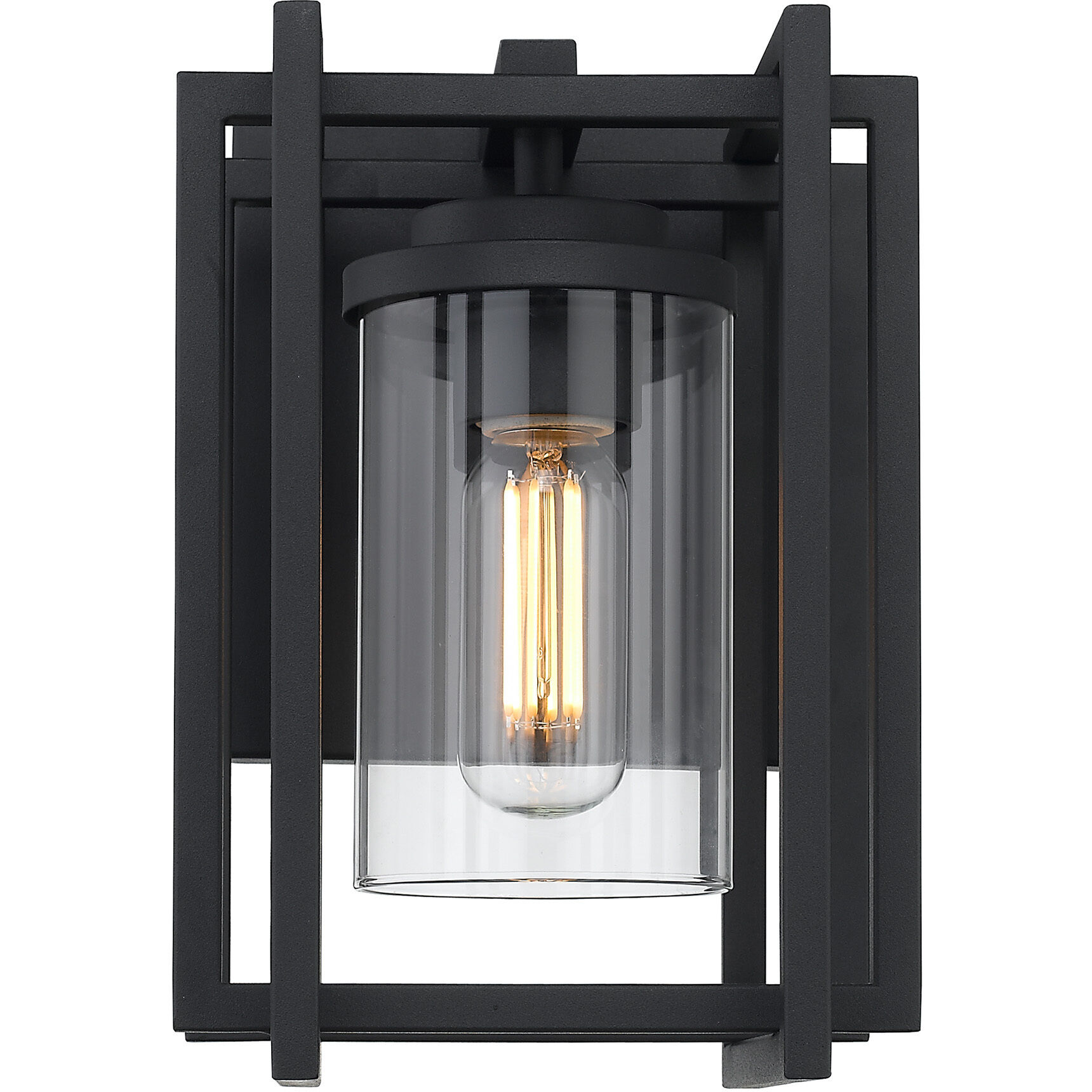 Tribeca 1 Light 11.25 inch Natural Black Outdoor Wall