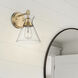Malta 1 Light 7.25 inch Brushed Champagne Brass Wall Sconce Wall Light