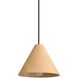 Conique 1 Light 9.88 inch Light Walnut Pendant Ceiling Light