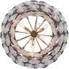 Yep Cascada 13 Light 31.75 inch Aegean Silver Pendant Ceiling Light in Smoke Plated Glass, 3 Tier