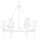 Regent 25.63 inch 60.00 watt Textured White Plaster Chandelier Ceiling Light