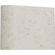 Stela 1 Light 6.25 inch White Travertine Outdoor Wall Light