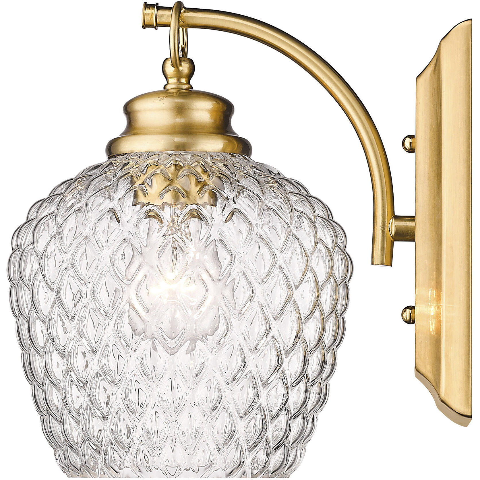 Adeline 1 Light 7.13 inch Modern Brushed Gold Wall Sconce Wall Light