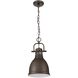 Yep Duncan Pendant Ceiling Light in Rubbed Bronze, Small