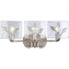 Calla 3 Light 21.75 inch Peruvian Silver Vanity Light Wall Light