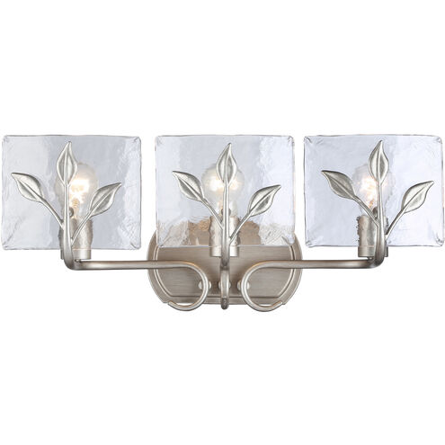 Calla 3 Light 21.75 inch Peruvian Silver Vanity Light Wall Light
