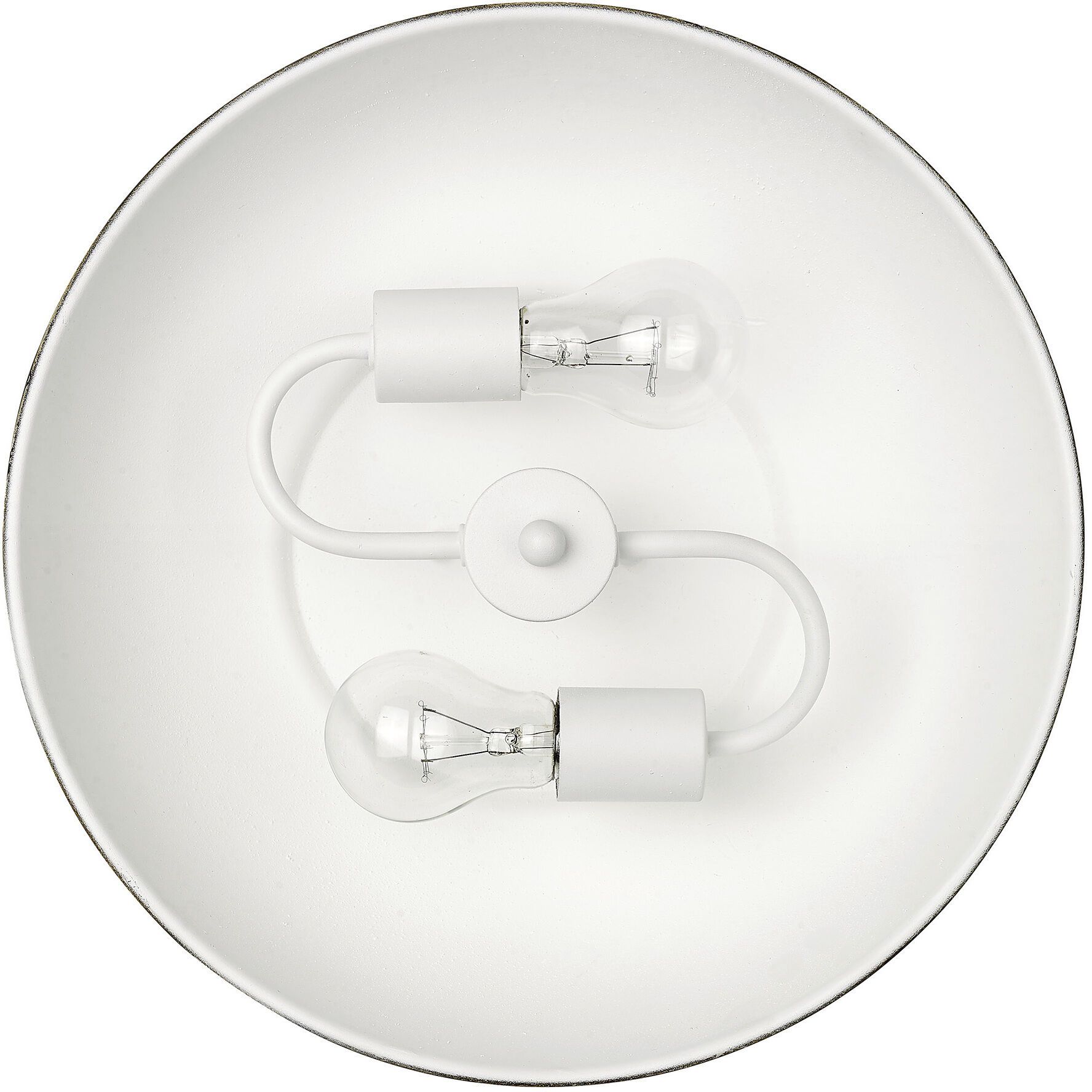 Kinsley 2 Light 14 inch Aged Galvanized Steel Flush Mount Ceiling Light in Antique Black Iron