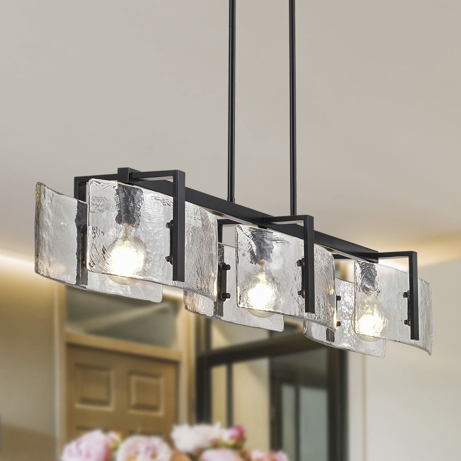 Aenon Island Light Ceiling Light in Matte Black