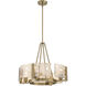 Aenon 4 Light 22 inch Brushed Champagne Brass Chandelier Ceiling Light