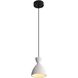 Aethera LED 7 inch White Sandstone Cement Pendant Ceiling Light