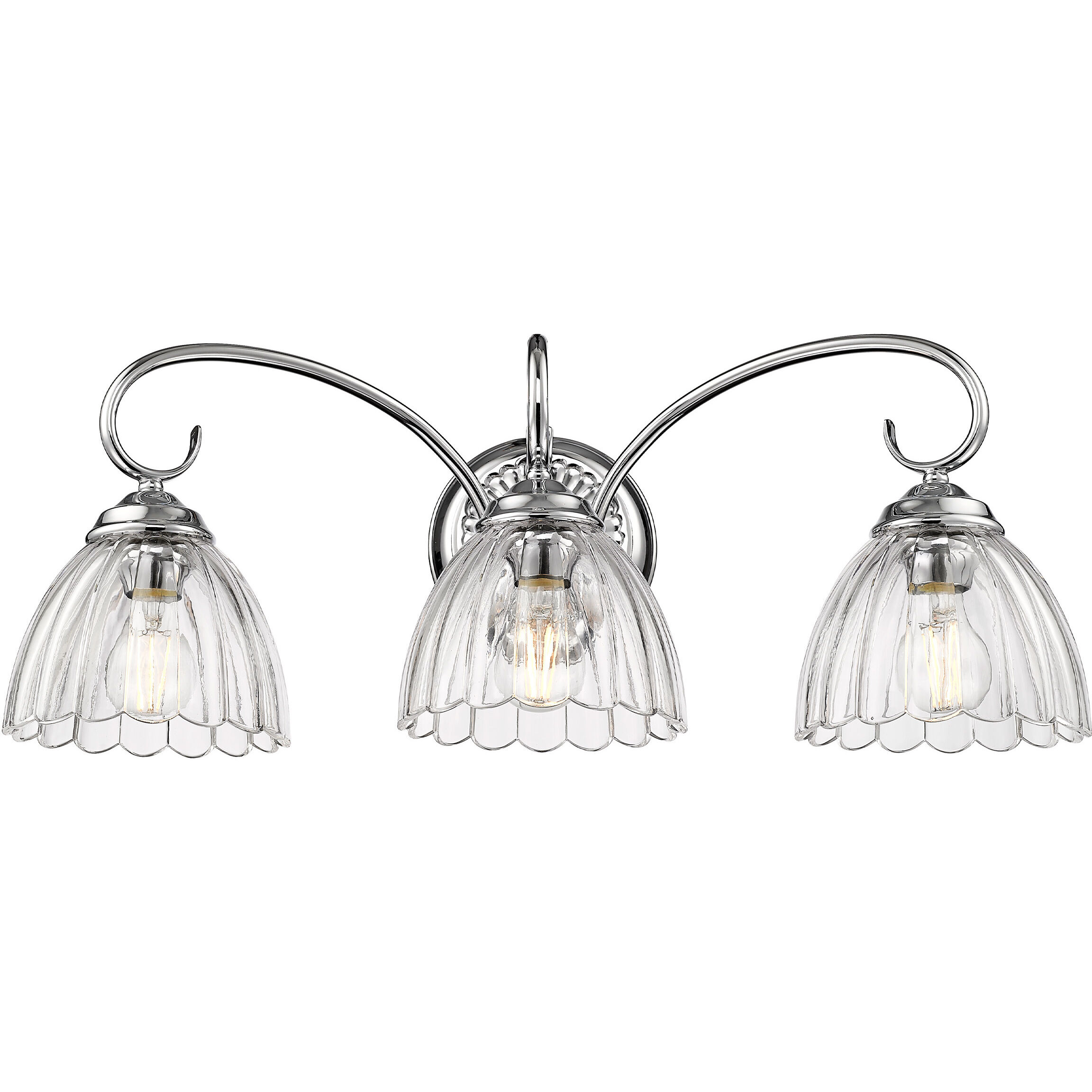 Audra Vanity Wall Light in Chrome