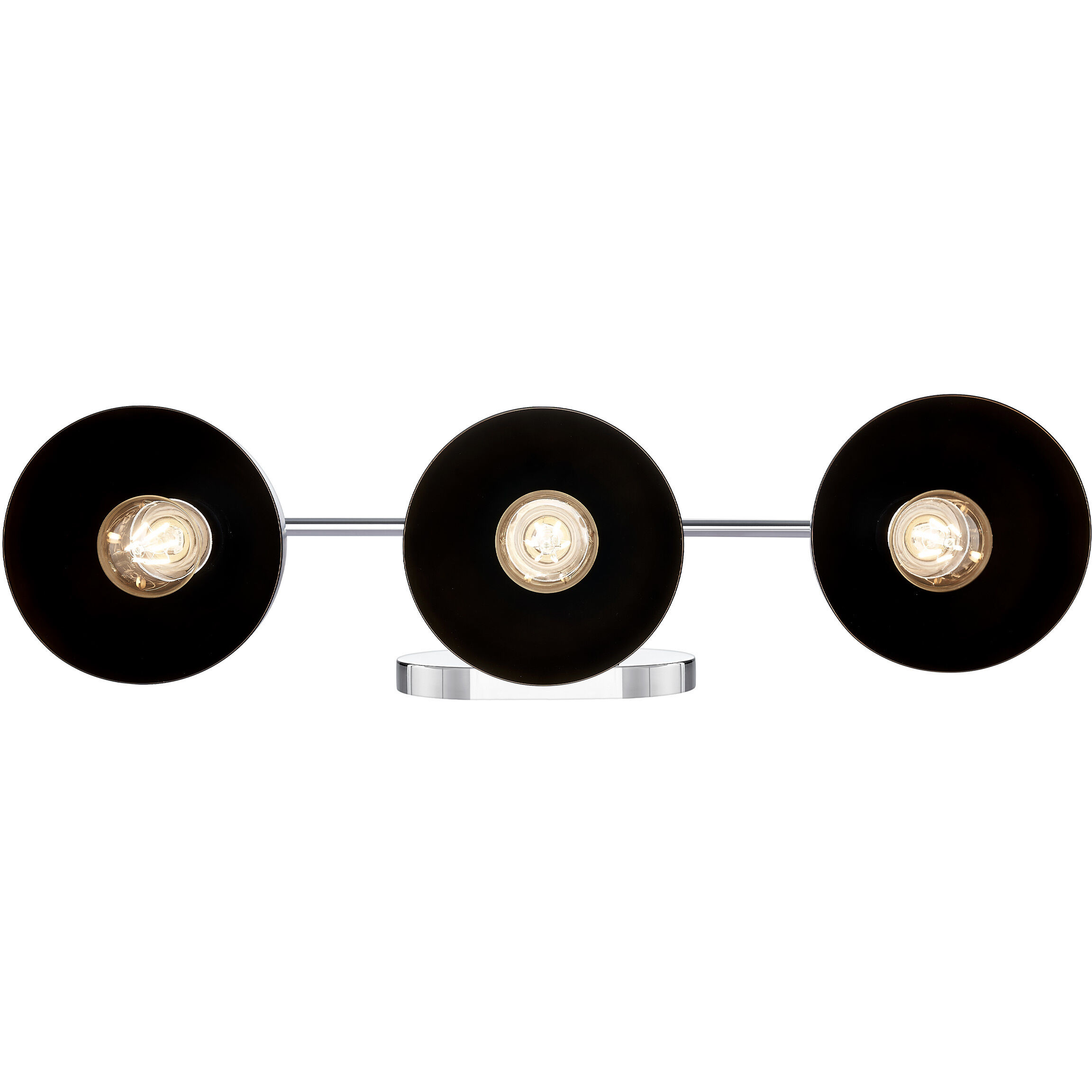 Yep Zoey Vanity Wall Light in Chrome, Matte Black