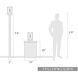Smyth 1 Light 7.5 inch Natural Black Outdoor Pier Mount in Seeded Glass