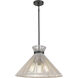 Avon 3 Light 20 inch Matte Black Pendant Ceiling Light