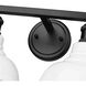 Carver 4 Light 36 inch Matte Black Bath Vanity Light Wall Light