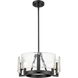 Aenon 3 Light 16.5 inch Matte Black Chandelier Ceiling Light