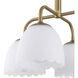 Dorinda 4 Light 18 inch Brushed Champagne Brass Pendant Ceiling Light
