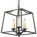 Athena Pendant Ceiling Light in Natural Black