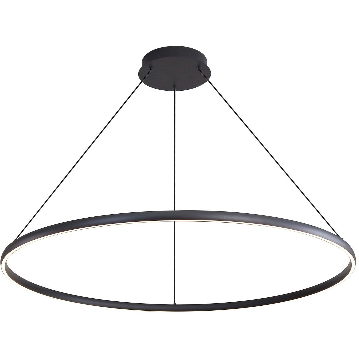 Veritas LED 47.25 inch Sand Black Chandelier Ceiling Light