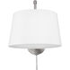 Ryleigh Articulating Wall Sconce Wall Light in Pewter, Modern White