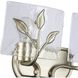 Calla Vanity Wall Light in White Gold