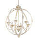 Jules 25.5 inch 60.00 watt Antique Ivory Chandelier Ceiling Light