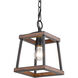 Teagan 1 Light 7.5 inch Natural Black Mini Pendant Ceiling Light