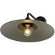 Croma 1 Light 9 inch Matte Black Outdoor Wall Sconce in No Glass, Matte Pine