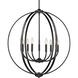 Colson 9 Light 31.25 inch Matte Black Chandelier Ceiling Light in No Shade, Large