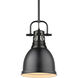 Yep Duncan Pendant Ceiling Light in Matte Black, Small