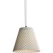 Clarus Pendant Ceiling Light in White Sandstone Cement