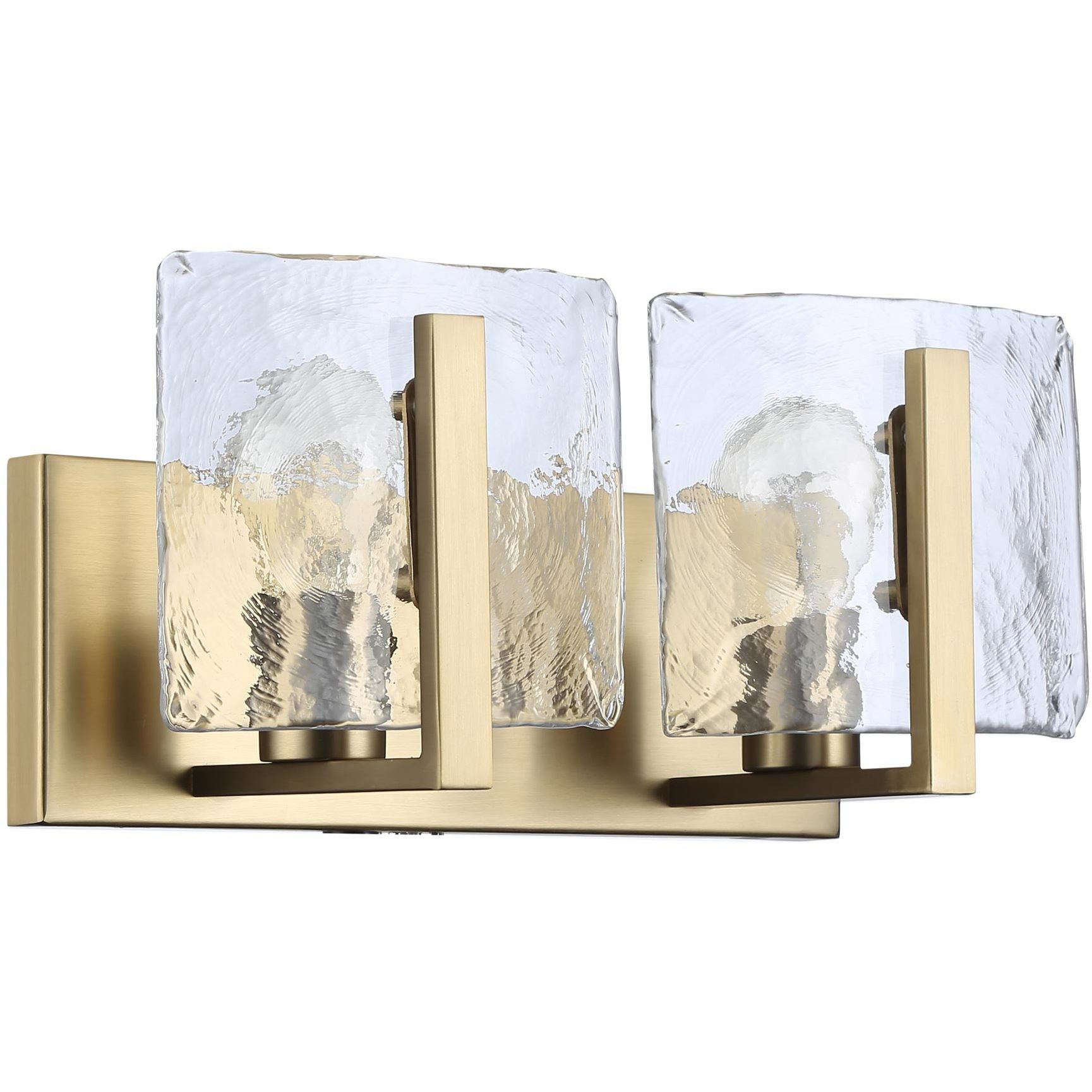 Aenon Vanity Wall Light in Brushed Champagne Brass