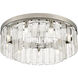 Ciara 9 Light 27 inch Peruvian Silver Semi-Flush Mount Ceiling Light