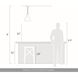 Aethera LED 9.88 inch White Sandstone Cement Pendant Ceiling Light