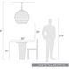 Florence 5 Light 24.88 inch Matte Black Pendant Ceiling Light