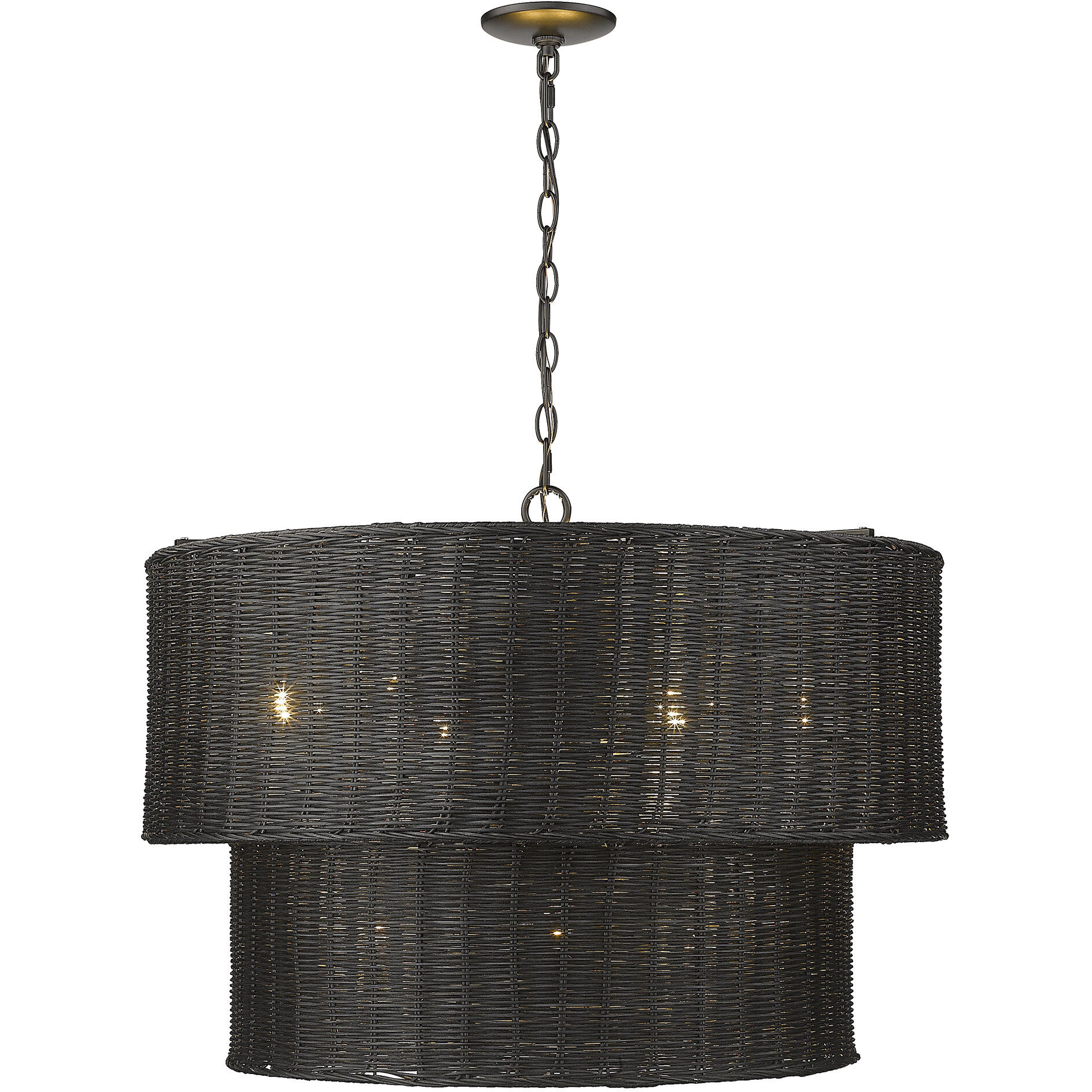 Erma 28.38 inch 60.00 watt Matte Black Chandelier Ceiling Light
