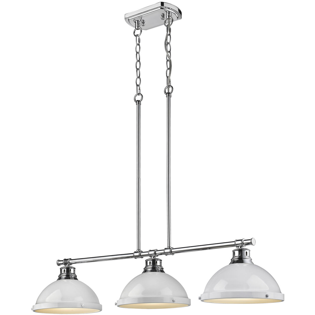 Yep Duncan Island Light Ceiling Light in Chrome, White