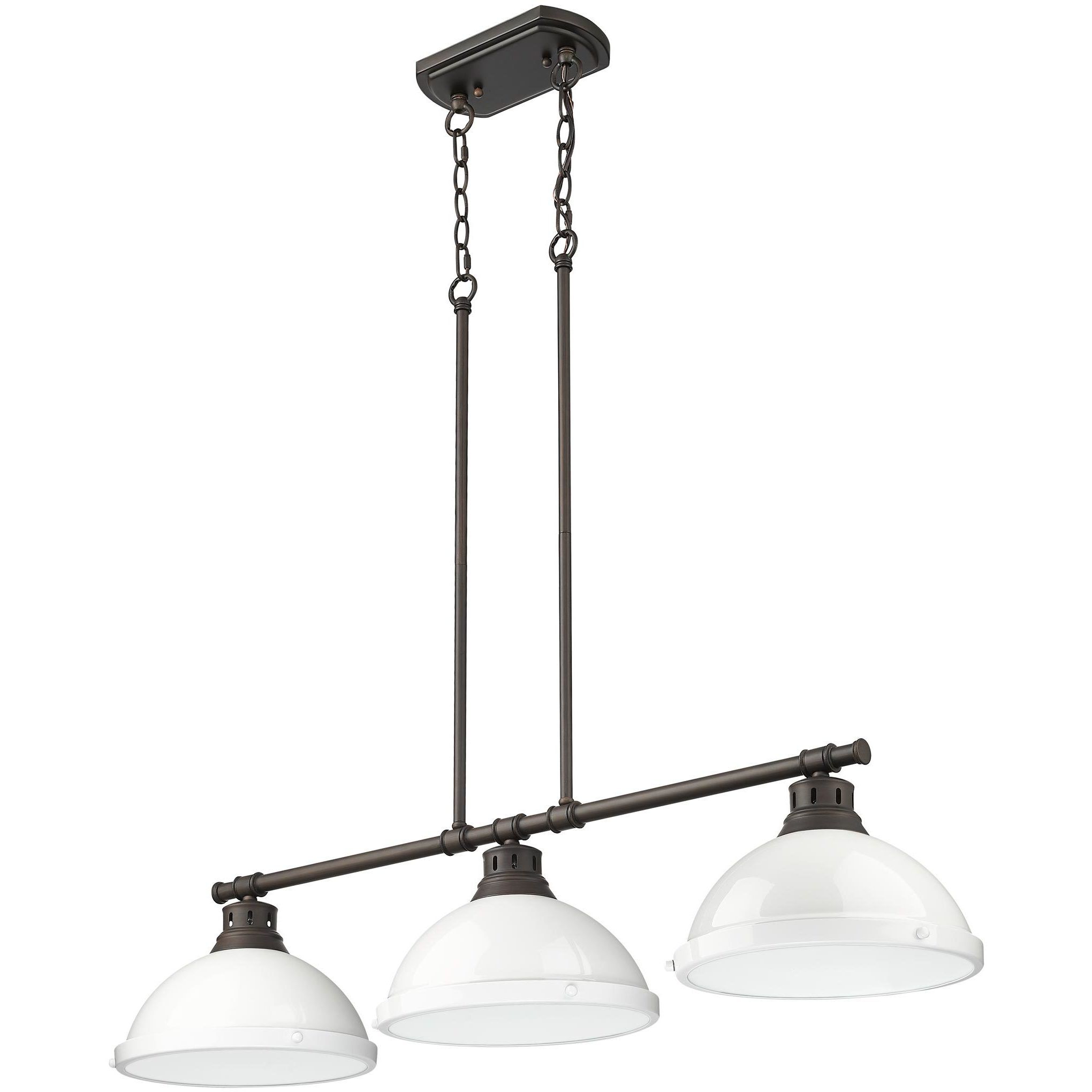Yep Duncan Island Light Ceiling Light in Rubbed Bronze, White