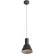 Faroe LED 8 inch Flecked Black/Grey Pendant Ceiling Light
