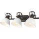 Yep Duncan Vanity Wall Light in Rubbed Bronze, Matte White