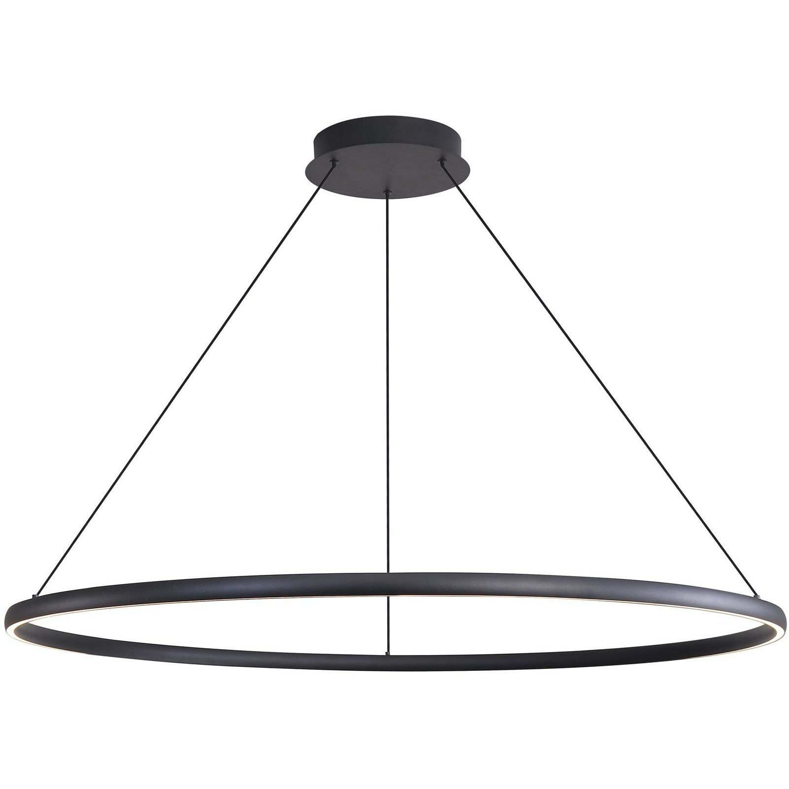 Veritas LED 47.25 inch Sand Black Chandelier Ceiling Light