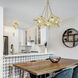 Cassio 5 Light 27.88 inch Olympic Gold Pendant Ceiling Light